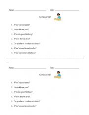 English Worksheet: 