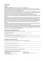 English Worksheet: Reading Test