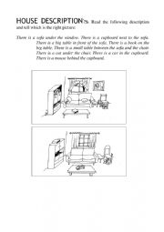 English Worksheet: House description