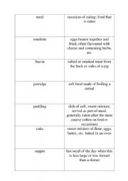 English Worksheet: Food Matches