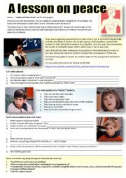 English Worksheet: NON-VIOLENCE DAY