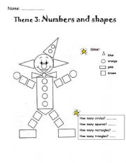 English Worksheet: Shapes