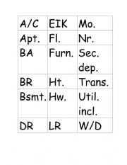 Housing Terms/Abbreviations