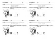 English Worksheet: COMPLETE A PALAVRA BEE