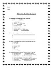 English Worksheet: practice