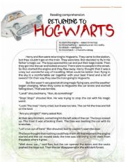 English Worksheet: Returning to Hogwarts