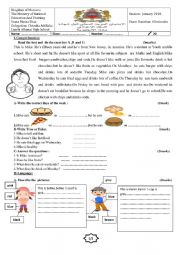 English Worksheet: END OF TERM TEST