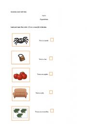 English Worksheet: starters test