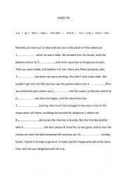 English Worksheet: USED TO