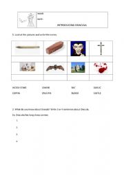 English Worksheet: Dracula