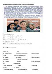 English Worksheet: friends matter