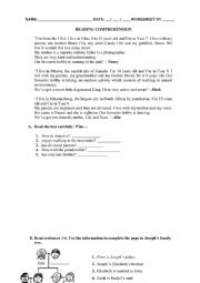 Worksheet