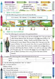 English Worksheet: Animals / uncle hedy�s farm 