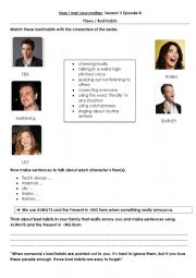 English Worksheet: How I Met Your Mother S3E8 