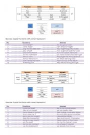 English Worksheet: can and will