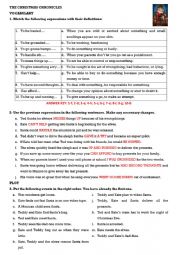 English Worksheet: THE CHRISTMAS CHRONICLES