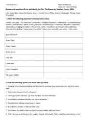 English Worksheet: The Queen by Stephen Frears
