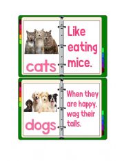 English Worksheet: Flashcards - Pets With Descriptions 1