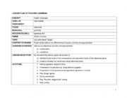 English Worksheet: Grammar lesson plan