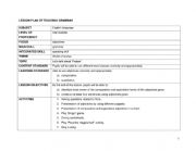 English Worksheet: Grammar lesson plan