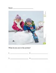 English Worksheet: WIDA Writing Practice Grade 1