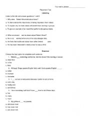 English Worksheet: Test Upper-Intermediate