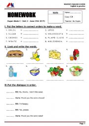 English Worksheet: Super Minds 3 - Unit 2