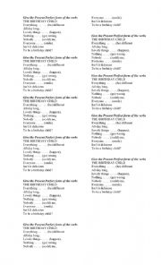 English Worksheet: Birthday Party