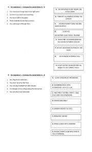 English Worksheet: REvision