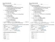 English Worksheet: Present perfect