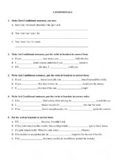 English Worksheet: Mix Conditionals
