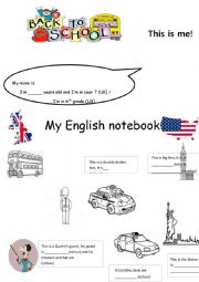 Notebook first page