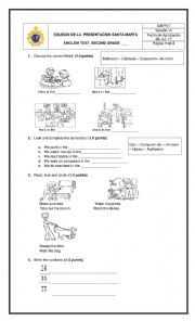 English Worksheet: Test preparation 