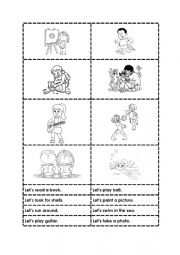 English Worksheet: Beach Activities