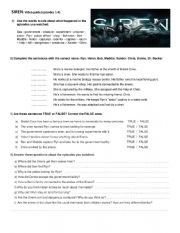 SIREN - Episodes 1-4 Video Worksheet