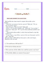 English Worksheet: 5 PAGES FULL OF EXCELLENT EXERCISES FOR YOUR  FLYERS STUDENTS!!!!