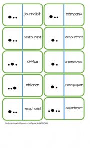 Pronunciation Dominoes - Word Stress (page 1/2)