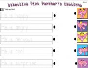 English Worksheet: Detective Pink Panthers Emotions