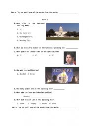 English Worksheet: Akeelah and the Bee Worksheet P5 of P5