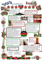English Worksheet: Commonwealth Countries-Kenya (10)
