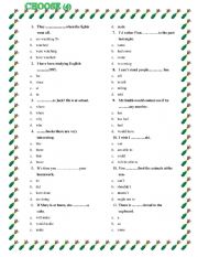 English Worksheet: Choose! (4)