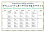 Schedules and Daily Routines