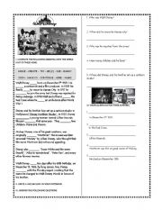 English Worksheet: walt disney past simple