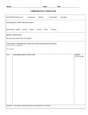 Lesson Plan Template