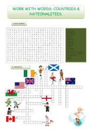 English Worksheet: Countries
