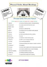 Phrasal Verbs About Meetings