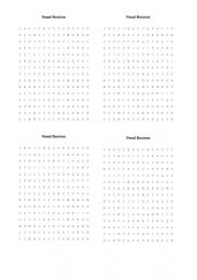 English Worksheet: Word search puzzle (FOOD)