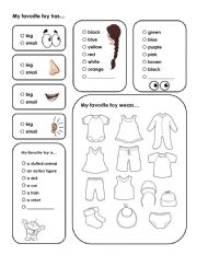 English Worksheet: Describe a toy