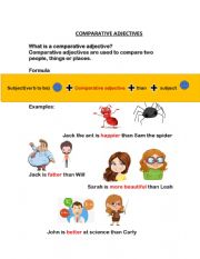 English Worksheet: Comparative adjectives