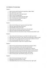 English Worksheet: canary caper